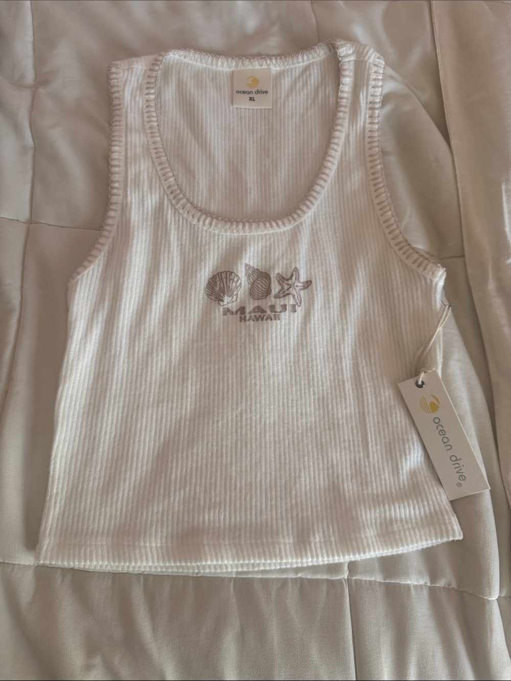 NWT COZY RIBBED MAUI HAWAII TANK TOP